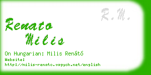 renato milis business card